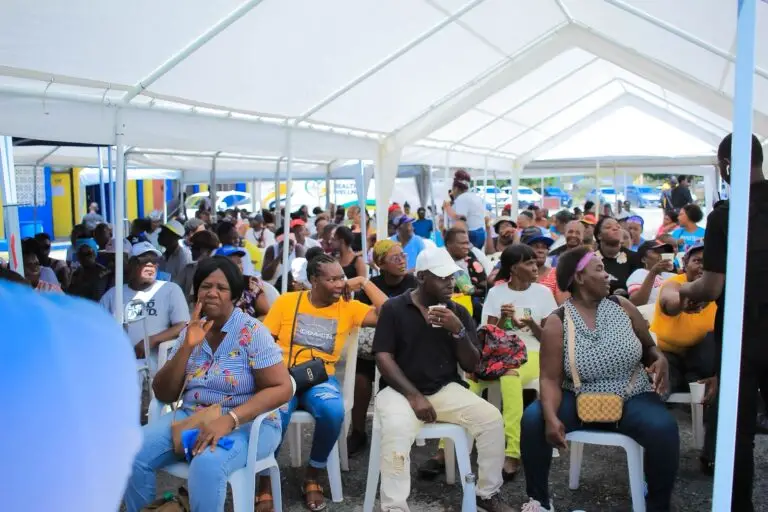PParents waiting to receive service at a previously held Health Fair in St Thomas Jamaica